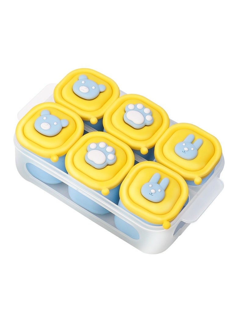 Baby food dispenser box.Multifunctional baby food silicone dispenser.Storage freezer.Steamed cake mold.