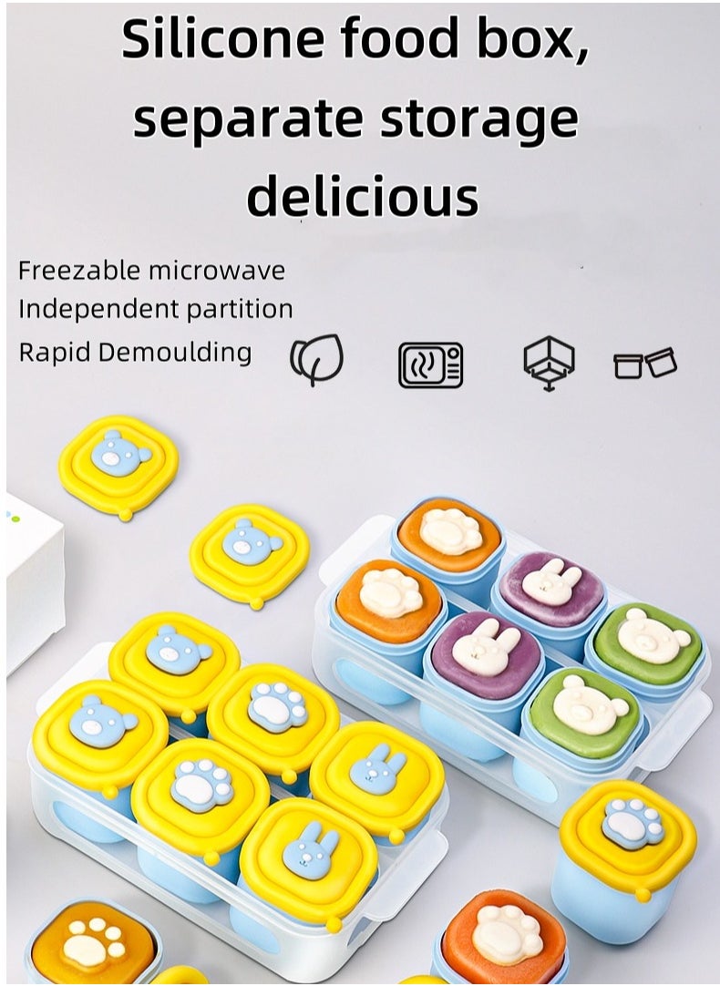 Multifunctional baby food box.Ice mold.