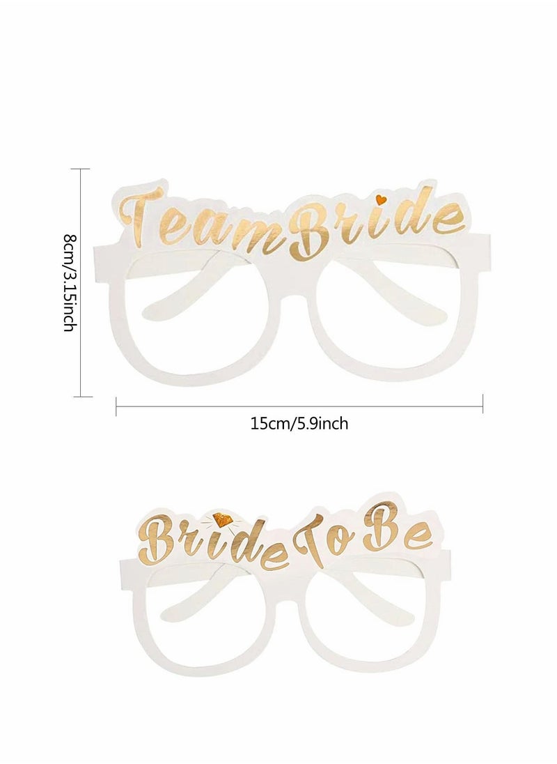 Hen Party Glasses 10 Pcs Bride to be Accessories Team Bachelorette Night Props for Eyes