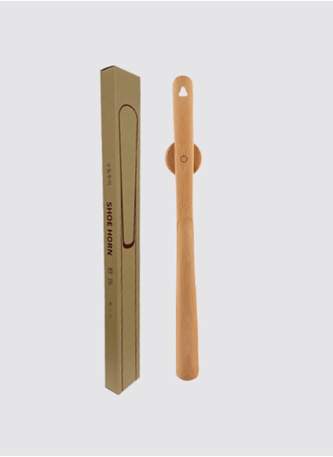 Long-handled Magnetic Wooden Shoehorn Assistant Suitable For Men Women The Elderly And Children