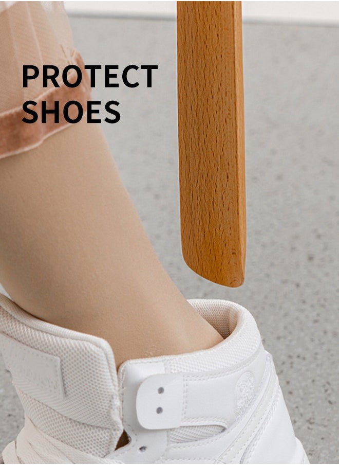 Long-handled Magnetic Wooden Shoehorn Assistant Suitable For Men Women The Elderly And Children