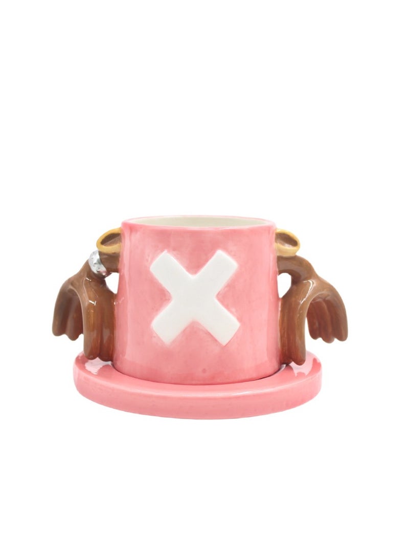 Cartoon straw hat coffee cup-Qiao Ba