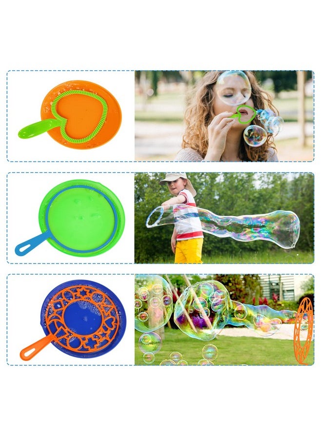 Bubble Wands Set Toys Big Giant Large Bubbles Wand Toy Sets With Tray Bulk Funny Bubble Making Maker For Kids Adult Summer Outdoor Playtime Activity Party Favors Gifts Birthday Games