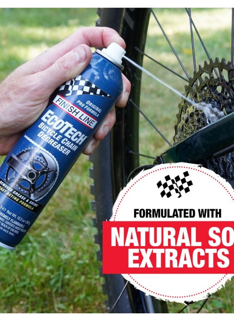 Finish Line EcoTech Bike Chain Degreaser Aerosol Spray, 12-Ounce