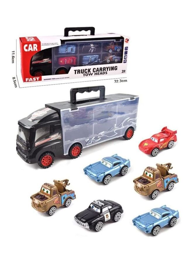 7 Piece Car Transport Truck Set 32.3cm