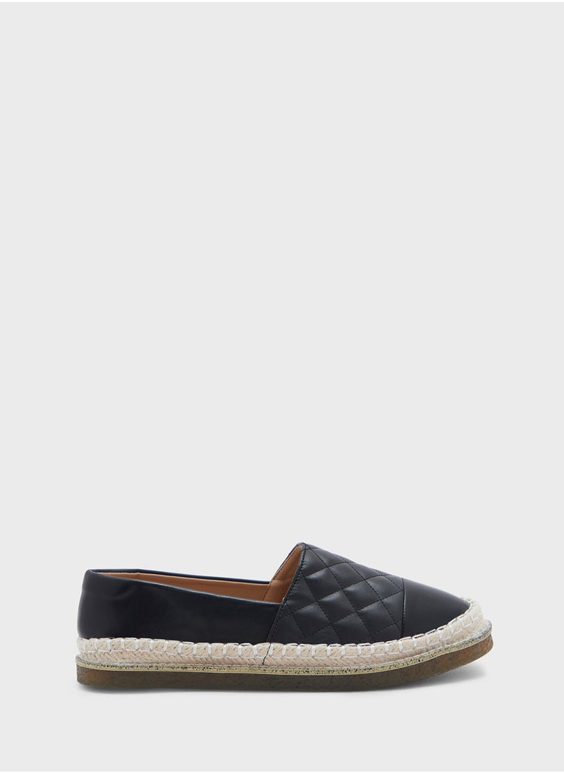 Quilted Slip On Espadrille