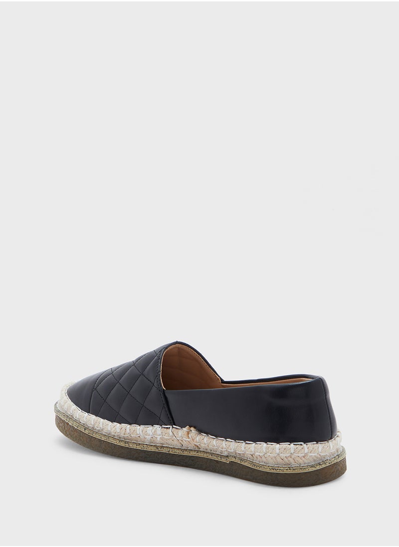 Quilted Slip On Espadrille