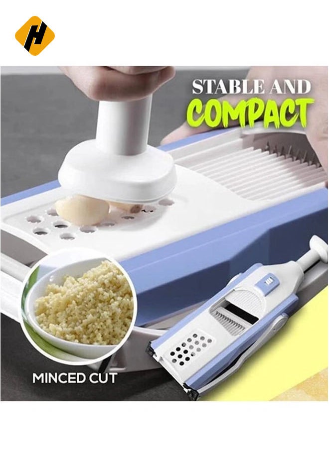 Vegetable Cutter Safe Mandoline Slicer TikTok Adjustable Chopper Multi purpose Food for Kitchen Gray, Lc-Vcutter-gy-060