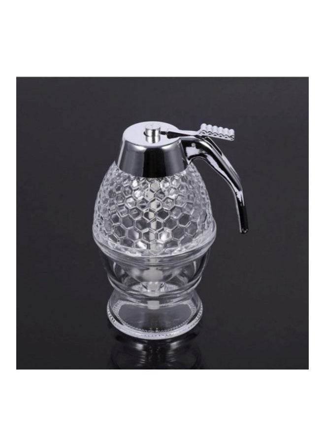 Syrup Dispenser Clear/Silver