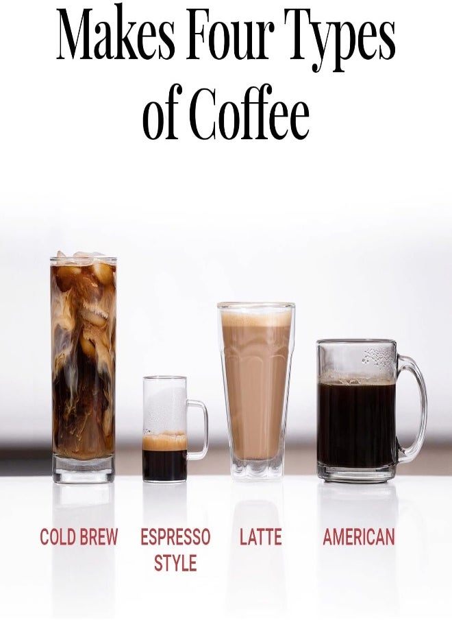 Coffee Maker, 3-in-1 Brewing, Portable, Made in USA, Clear - 1-2 Cups