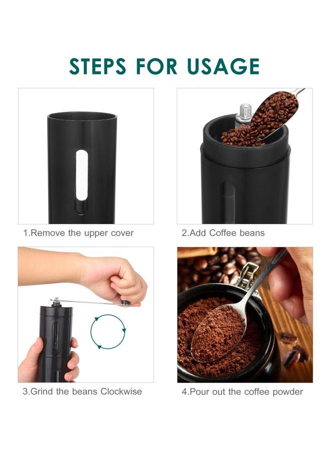 Manual Coffee Grinder Black 22x6x7cm