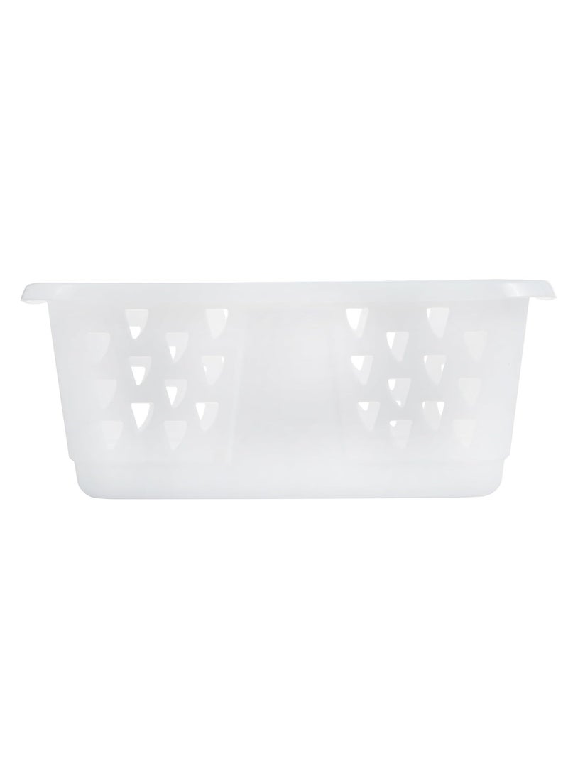 Kis Classic Laundry Basket, 50L Durable Plastic, Versatile for Home & Commercial Use - White