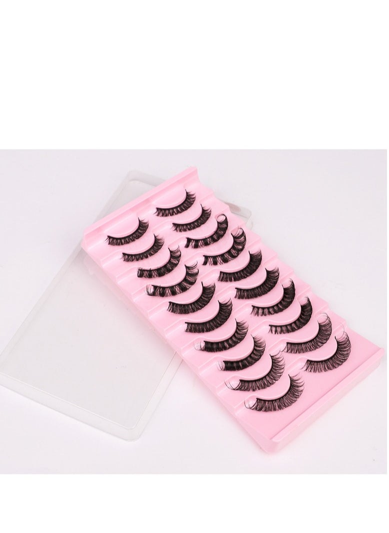 mixed Five styles high volume DD curvature nutrual false eyelashes for party and daily makeup