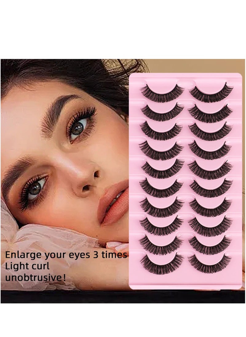 High volume DD curvature nutrual false eyelashes for party and daily makeup DH06-03