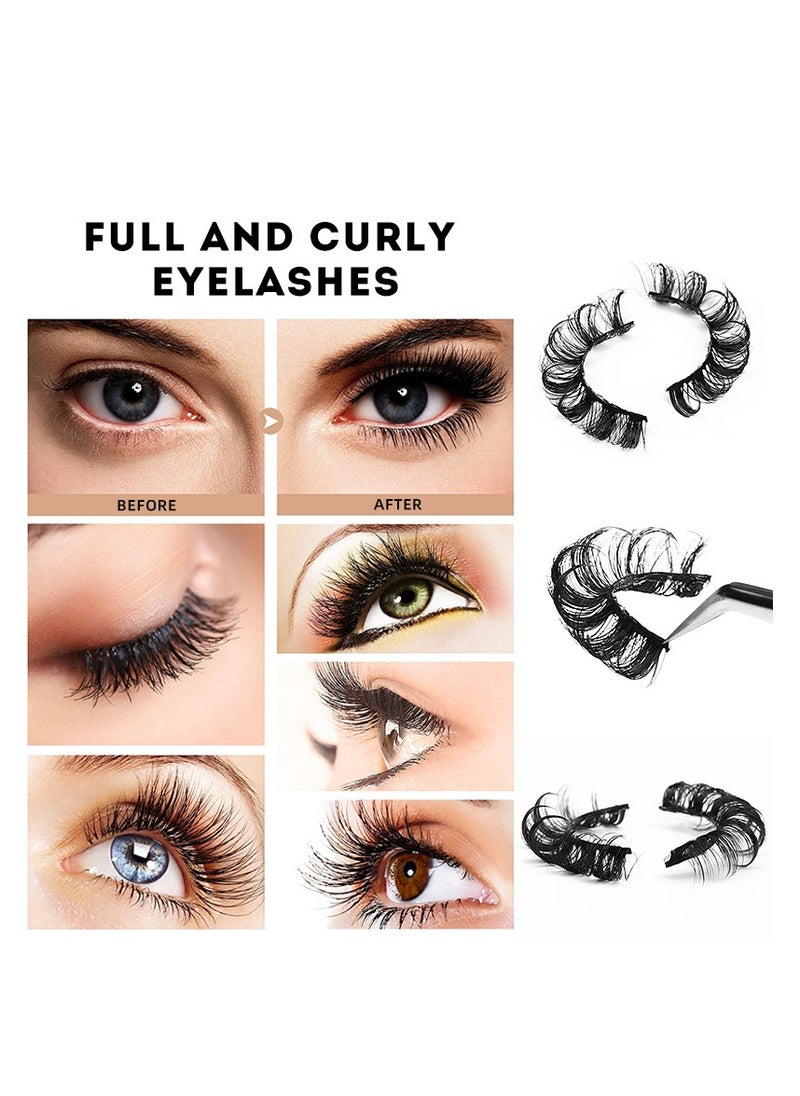 High volume DD curvature nutrual false eyelashes for party and daily makeup DH06-03