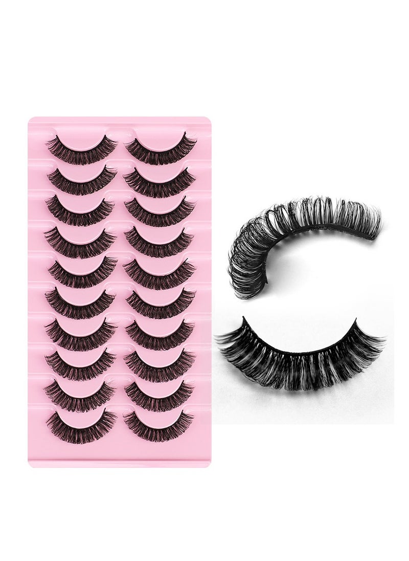 High volume DD curvature nutrual false eyelashes for party and daily makeup DH06-03