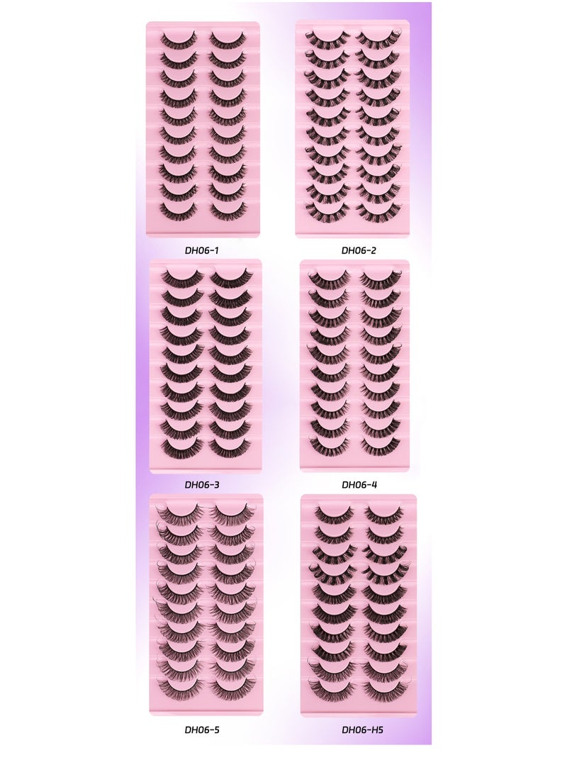 High volume DD curvature nutrual false eyelashes for party and daily makeup DH06-04