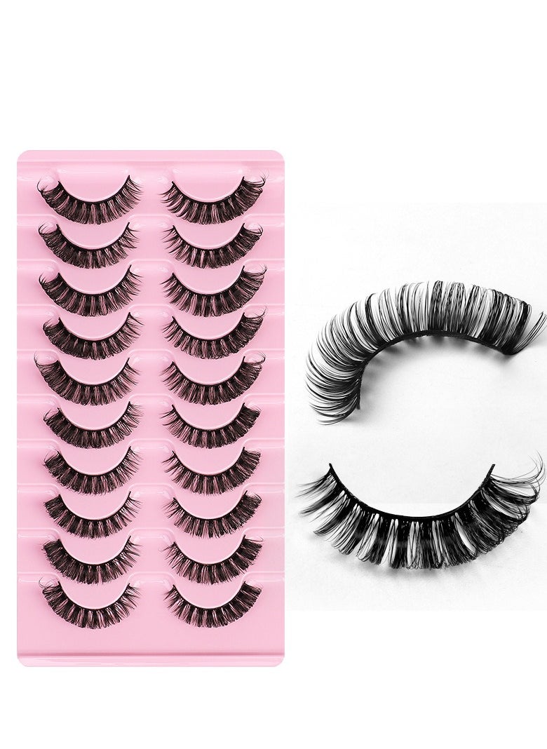 High volume DD curvature nutrual false eyelashes for party and daily makeup DH06-04