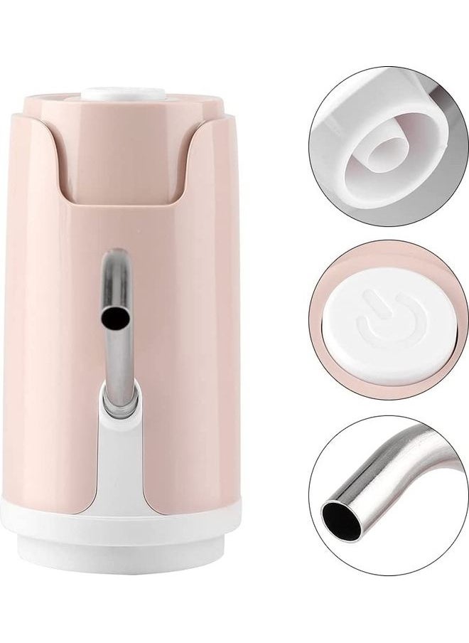 Automatic Water Bottle Pump Pink/White