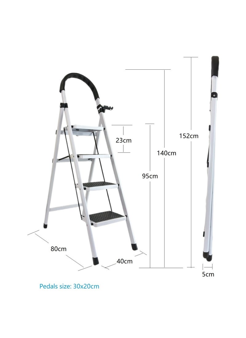 4 steps ladder，Foldable ladder 4 steps，Home ladder 4 step