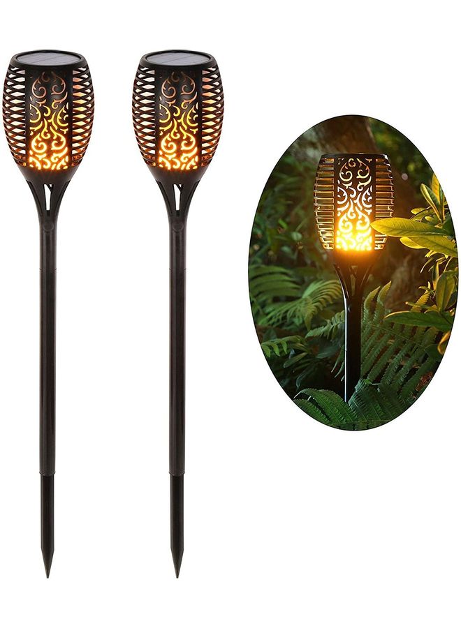 Solar Torch Outdoor Light black 77 x 12cm