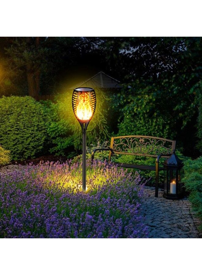 Solar Torch Outdoor Light black 77 x 12cm