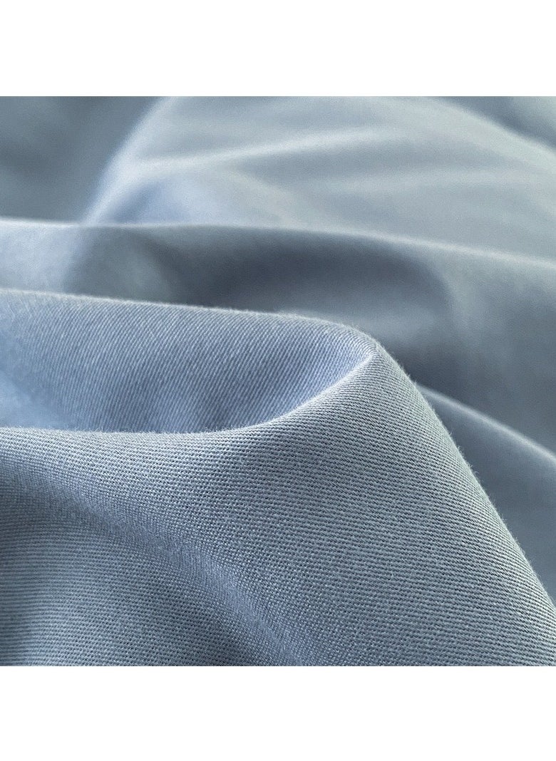 Bed Cover Set, Soft Luxurious Pure Bedsheet Set, Long-staple Cotton Simple Solid Color Bed Sheet Quilt Cover Bedding Twill Cotton Set,( Yellow, 2.0m Bed Sheet Four-piece Set)