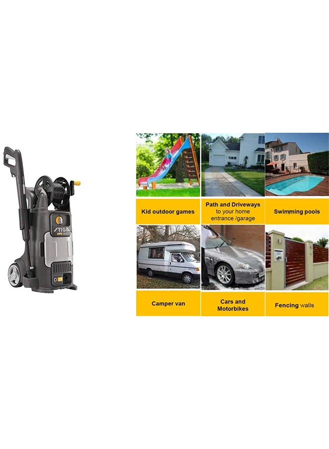 Electric High Pressure Washer 1800W 135 Bar Black/Grey/Yellow