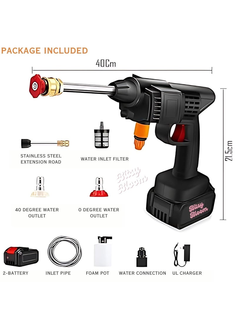 High Pressure Car Washer with Shampoo Cordless Powerful Washer