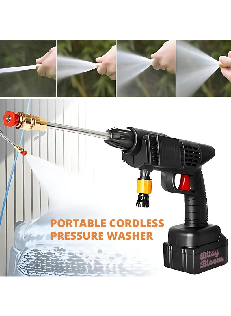 High Pressure Car Washer with Shampoo Cordless Powerful Washer