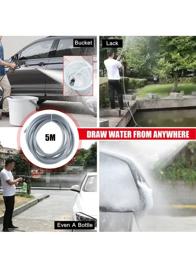 24V High-Pressure Water Sprayer, Car Washing Machine, 5M Range, Cordless Portable Electric High Pressure Washer Gun,Used For Car Washing, Floor Cleaning & Garden Watering (1 Battery)