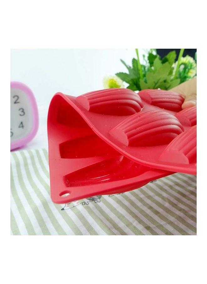 Baking Heat Resistant Cake Mold Tool red 30X20X1.2cm