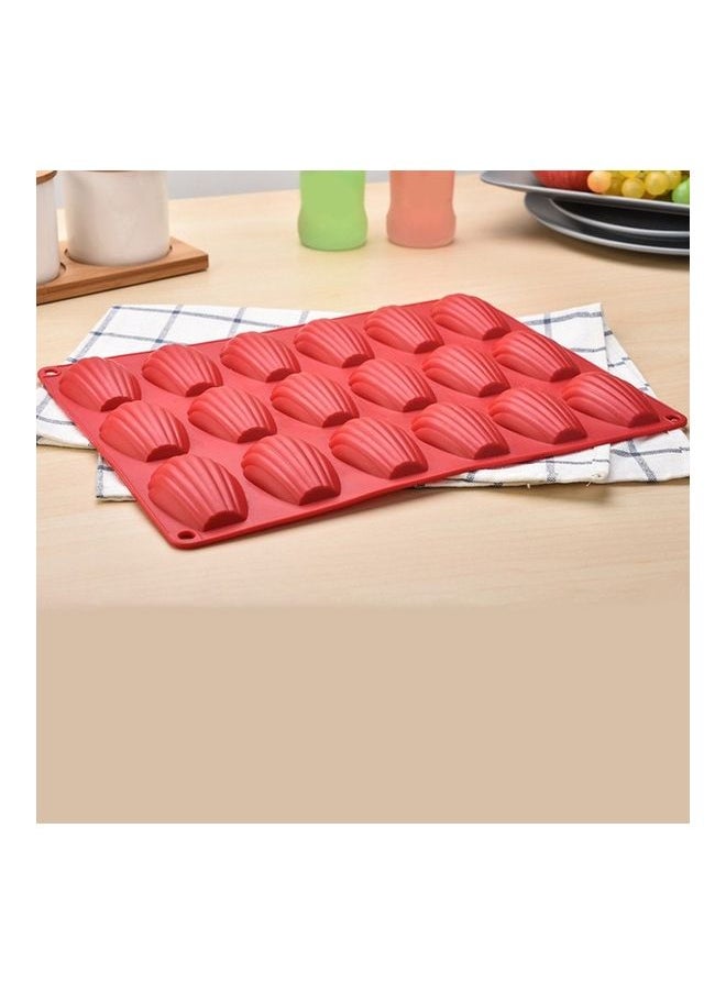 Baking Heat Resistant Cake Mold Tool red 30X20X1.2cm