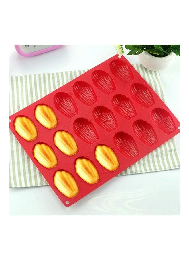 Baking Heat Resistant Cake Mold Tool red 30X20X1.2cm