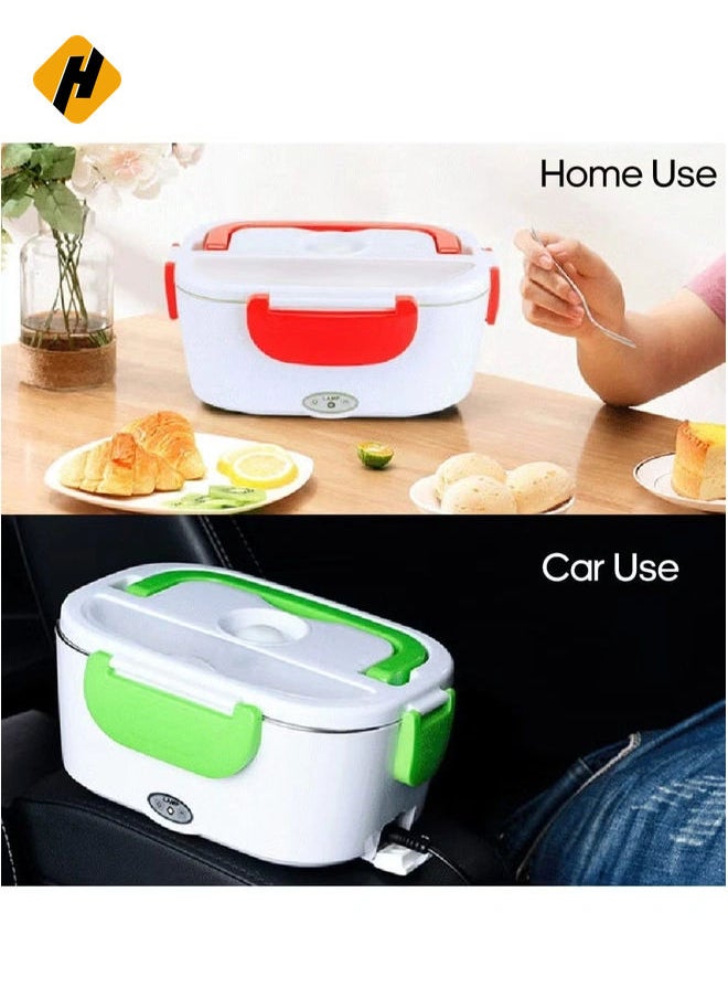 Multi-functional Electric Heating Lunch Box Portable Food Heater Food Warmer with Removable Container for Home Office Car Use