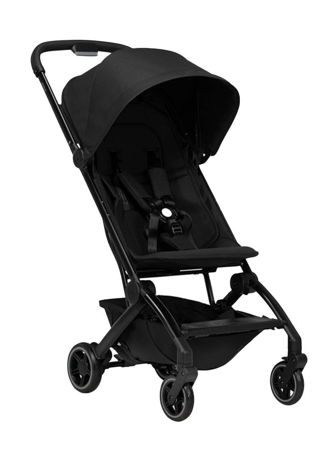 AER+ Lightweight And Compact Travel Stroller, Up to 50 lb), XXL Sun Hood, Space Black