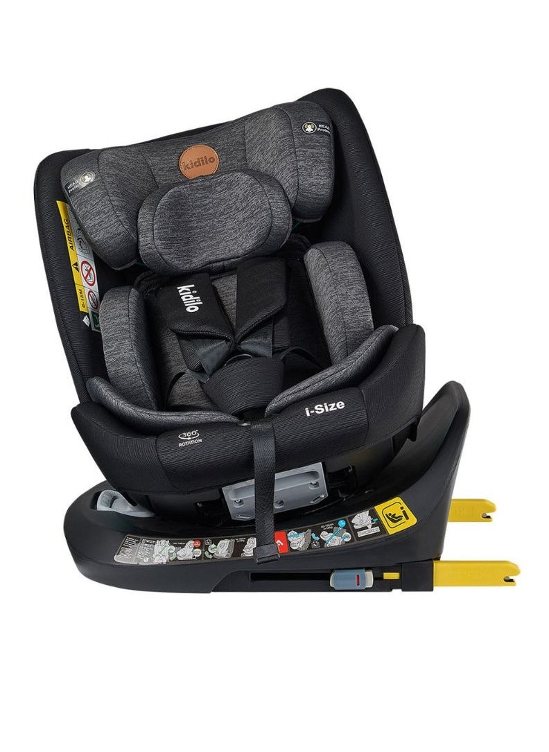 Baby Car Seat | Perfect Travel Gear | Suitable From Birth To 6 Years(Upto 25 Kg) | 360 Swivel Car Seat, One-Hand Rotation, Adjustable Headrest for Toddlers, Infant, Kids