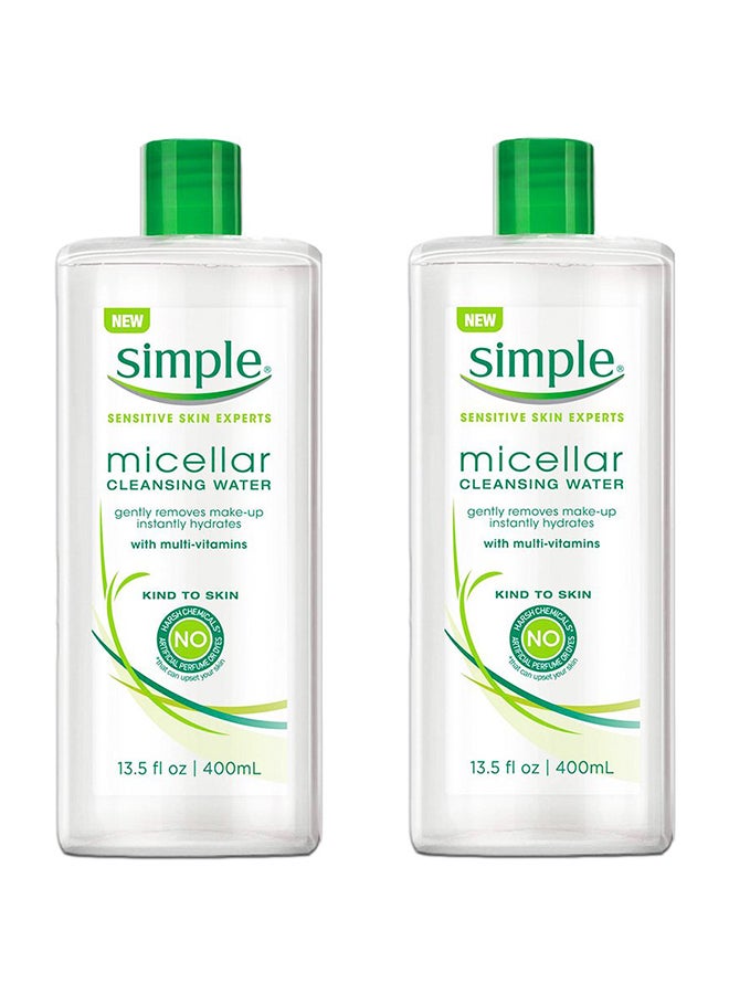 Pack Of 2 Micellar Skin Cleansing Water 400ml