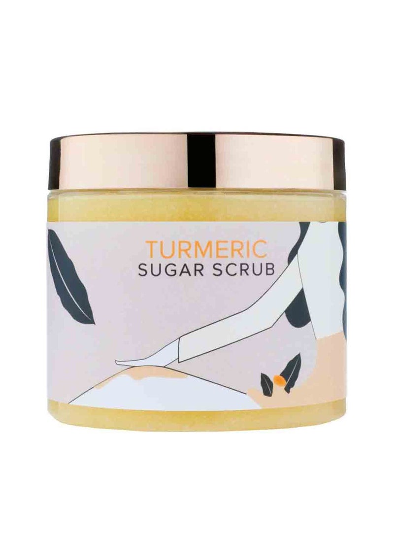 Body Scrub - Turmeric | Whitening, Natural Exfoliation, and Skin Brightening | Reduces Dark Spots, Pigmentation, and Strawberry Legs | Hydrating and Nourishing | Suitable for All Skin Types | Natural Ingredients | 500g