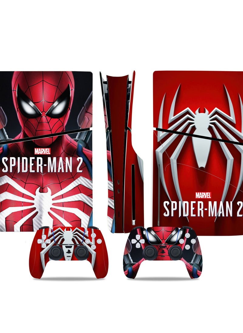 PS5 Slim Optical Drive Version Game Cconsole Full Body Ssticker Digital Version Sticker Spider Man 2 Limited Creative Sticker