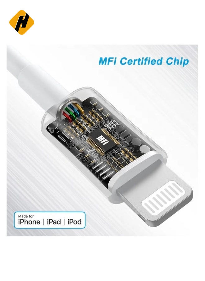 MFi Certified 20W USB C Fast Charger Plug Cable for iPhone 13 12 Pro Max/Mini/11/XS/XR/X/8 Plus/iPad