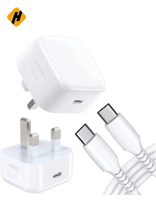 Charger For Oppo A54 /A74 /A94 /A53 /A76 /A96 /A36 /A11s /K9x /Reno4 /Find X3 Lite Plug, 20W USB C Charger Plug Type C Fast PD Adapter Mains UK Wall Charger With Fast Charging Cable