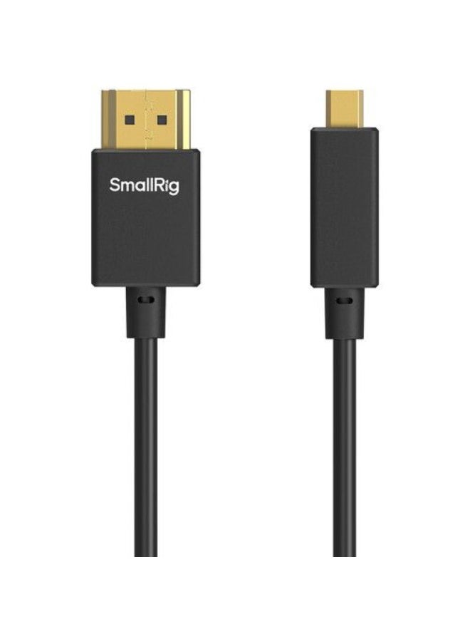 SMALLRIG ULTRA SLIM 4K Micro HDMI to Full HDMI CABLE (D to A) 100cm 4795