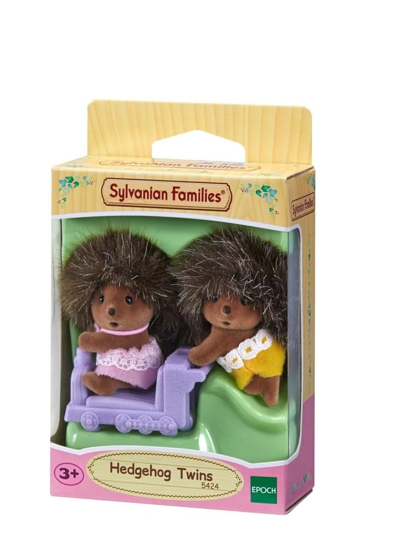 Hedgehog Twins Toy Set - Adorable Hedgehog Doll Twins for Playhouses and Roleplay