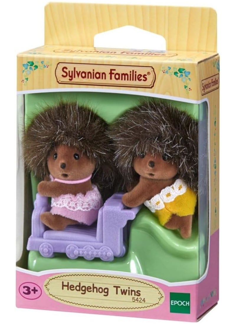 Hedgehog Twins Toy Set - Adorable Hedgehog Doll Twins for Playhouses and Roleplay