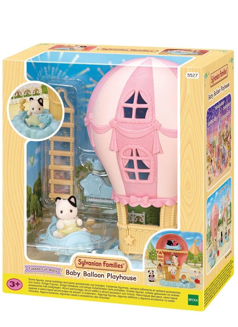 Baby Balloon Playhouse Set - Fun Playhouse with Hot Air Balloon and Baby Dolls