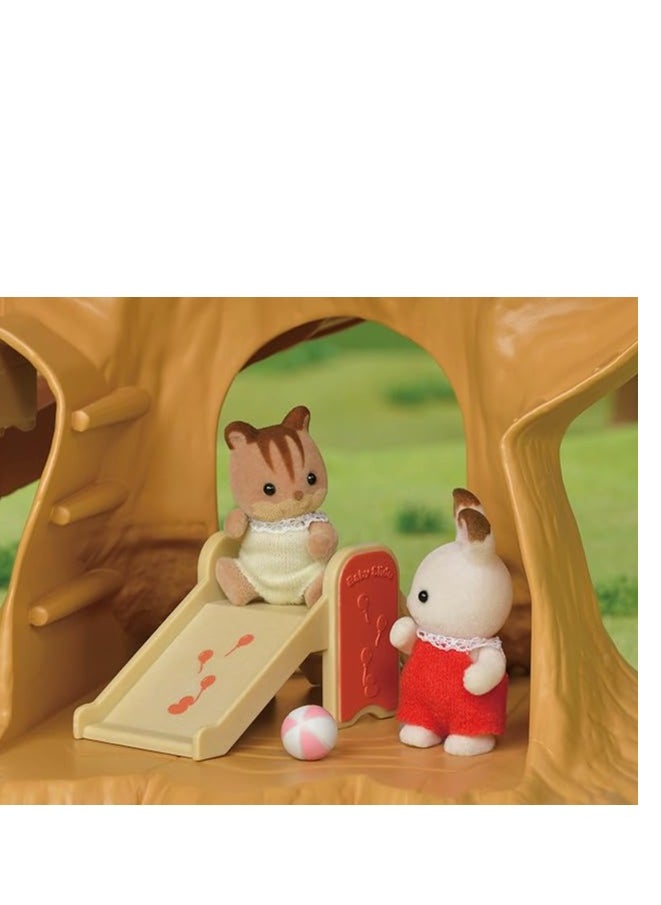 Adventure Tree House Playset - Fun Treehouse Playset with Dolls and Outdoor Accessories