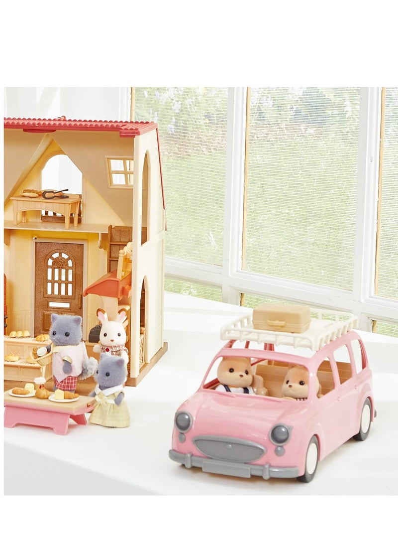 Family Picnic Van Playset - Doll Family Picnic Set with Van and Outdoor Accessories