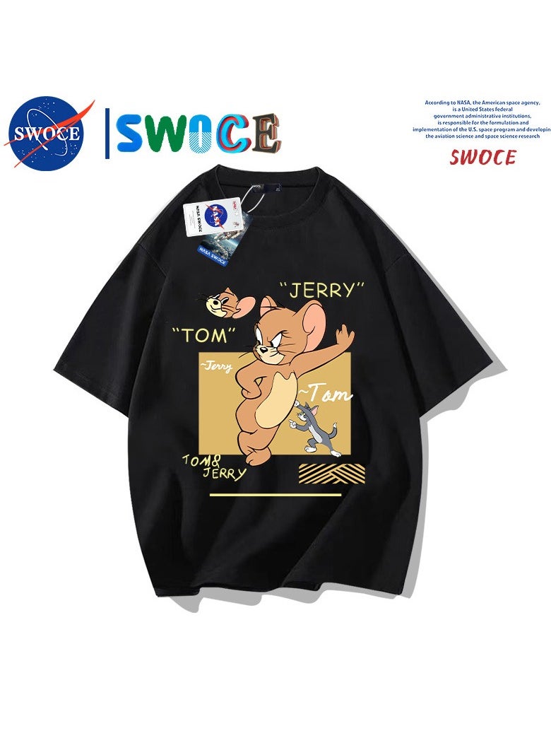 New Fashion Cartoon Anime SWOCE Cotton T-shirt