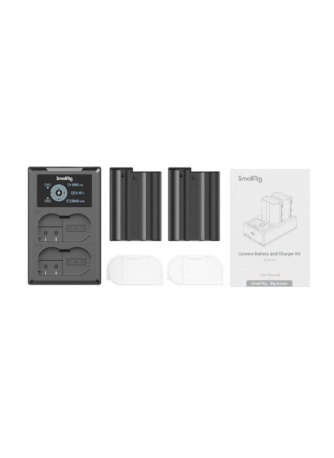 SmallRig EN-EL15 Camera Battery and Charger Kit 3820B